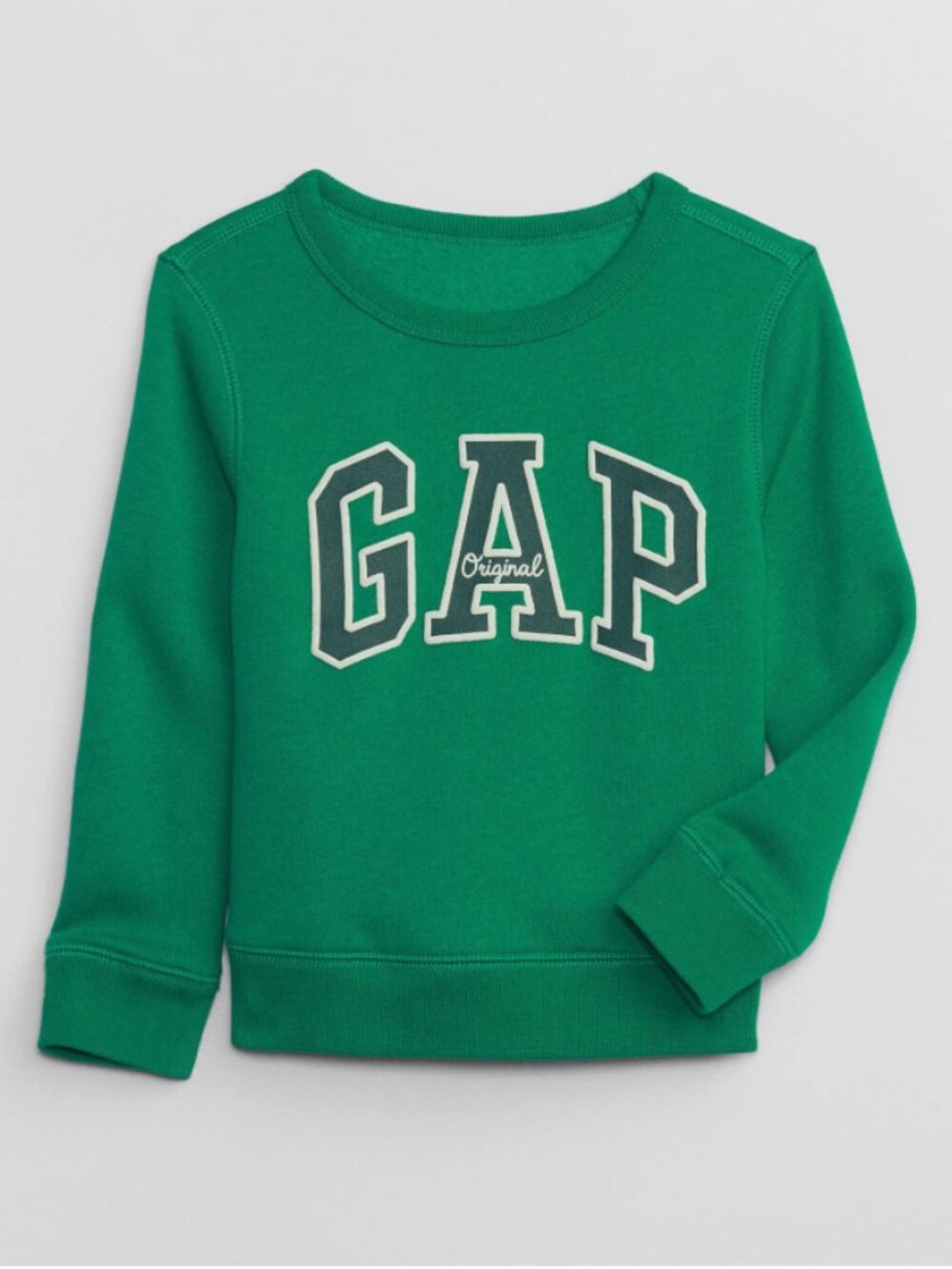 💚✨ GAP Kids Vintage Style Logo Sweater – Green – Size 5 ✨💚